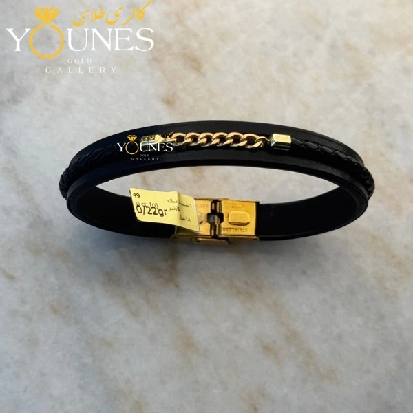 دستبند طلا چرم کارتیر cartier 6